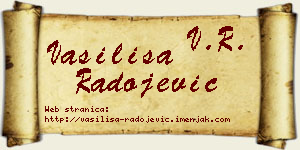 Vasilisa Radojević vizit kartica
